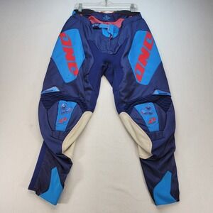 One Industries Defcon Moto Pants Mens 34 Blue Motocross Racing Gear